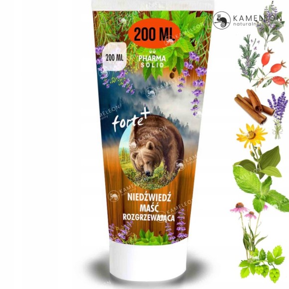 Pharma Solid MAŚĆ ROZGRZEWAJĄCA NIEDŹWIEDŹ forte 200ml KRÓTKA DATA